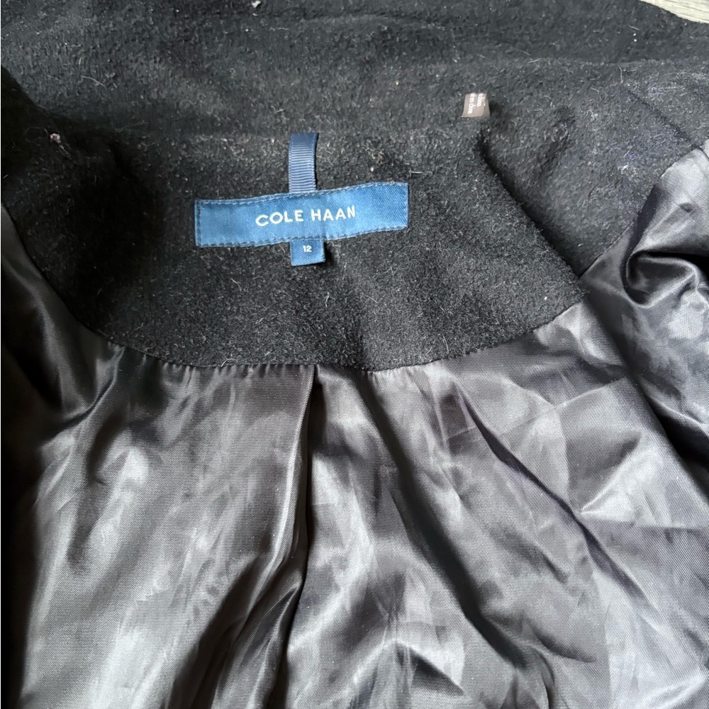 Cole Haan Single Breasted Wool Blend Coat business professional casual office - Picture 12 of 14